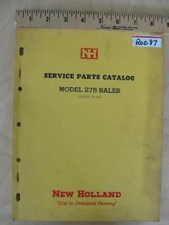 new holland 275 hayliner baler service parts manual time left