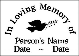 in memory of decal sticker  3 99