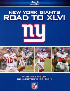 NFL New York Giants   Road to XLVI Blu ray Disc, 2012, 2 Disc Set 