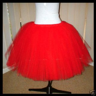 red romantic tutu petticoat 22 long osfm 6 12 nwt