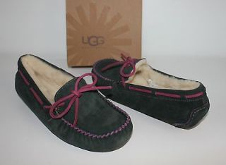 ugg dakota autumn green moccasin women shoes slippers nib