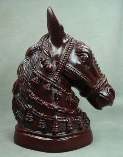 Vintage Indian Crafted Horse Head Figurine Papier Mache 8.5Ht Décor 
