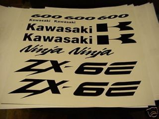 Kawasaki NInja ZX6E 600 decal kit 00 99 98 97 96 95 94