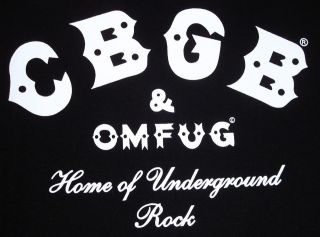 cbgb omfug cbs t shirt underground punk rock nyc szxl