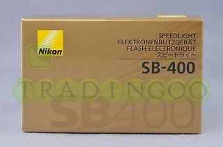 Brand New Nikon SB 400 SB400 Speedlight Flash GN98/30m at 18mm 