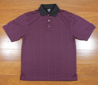 ping collection black purple golf polo shirt size medium time
