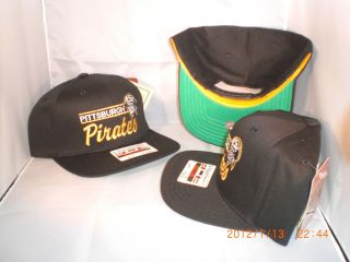 PITTSBURGH PIRATES BLACK MAPMAKER ORIGINAL SNAPBACK HAT by American 