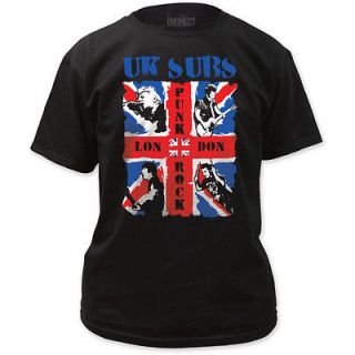 NEW UK Subs London Punk Rock British Flag Poster Band Logo Name T 