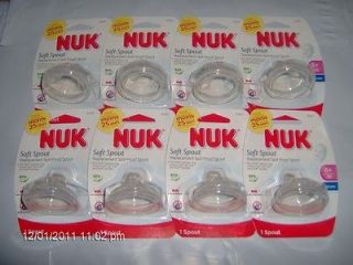 NUK Sippy Cup and Nuk Bottle Soft Silicone BPA Free Clear 