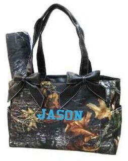 Personalized Brown Camo Diaper Bag Camouflage Mossy Oak