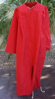  Gown RED MATTE Short 53   56 JOSTENS OAK HALL Choir Robe Costume