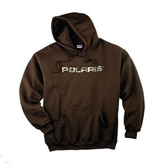 New OEM Polaris Brown Pursuit Camo Hoodie Sweatshirt size XL