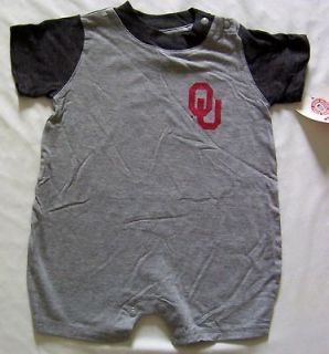 Oklahoma Sooners Baby Infant Romper Creeper One Piece NWT 3/6M