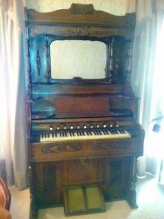 antique pump organ w w putman beautiful play s well