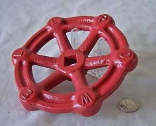 Newly listed Vintage Large Cast Iron Garden Water Faucet Knob Handle 