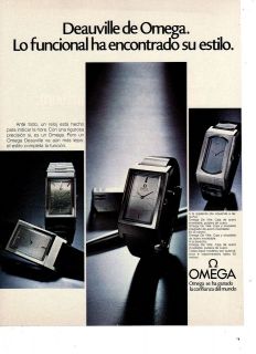 1974 omega deauville watch su estilo vintage original jl2 print