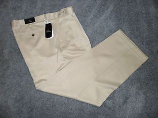 Greg Norman Mens Beige Pleated Golf Pants * NWT $69 * 38 x 30