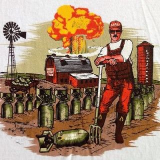   Farmer Funny Mens T Shirt XL Ringer Tee Iowa Nebraska Indiana Farms