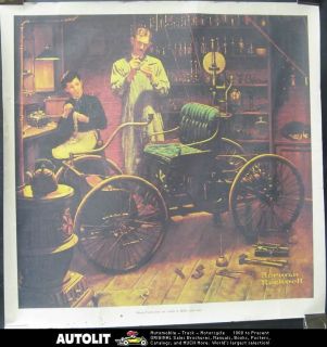 1896 ford quadricycle poster norman rockwell  19