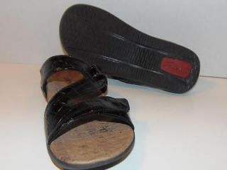 ORTHAHEEL HOLLY BLACK CROC WOMENS SIZE 9 EUR 40 ORTHOTIC SANDALS 