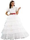 Scarlett OHara Gone with the Wind Southern Belle White Dress 