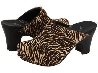 dansko rae womens zebra open back clog shoes all sizes