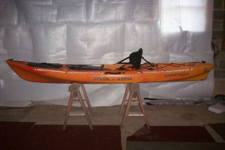 BRAND NEW YEAR END CLOSEOUT 2011 OCEAN KAYAK TRIDENT 11 ANGLER SUNRISE
