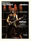 1982 rudy sarzo of ozzy osbourne washburn b 40 bass