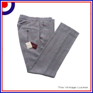 New PRINCE of WALES TROUSERS By Relco Sta Press Style Mod Skinhead 60 