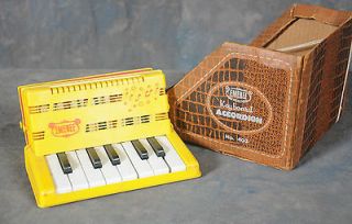 1950S Emenee NO 403 Toy Plastic Keyboard Accordion with Box