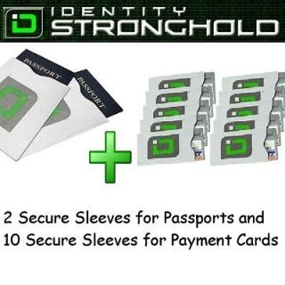 12 PACK RFID Blocking Secure Sleeve Holder for ID Credit Payment Card 