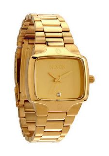 Nixon Small Player All Gold Gold New In the Box Real Diamond A300 511