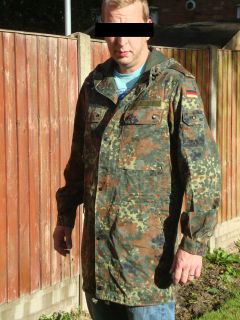   PARKA JACKETS WITH FLECKTARN CAMO. AIRSOFT, HUNTING, PAINTBALL ETC