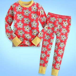   Baby Toddler Kid Long Sleeve Sleepwear Pajama Set Pink Gray Petal