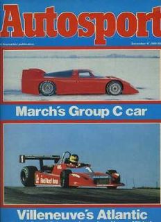 Autosport Dec 17th 1981 *Formula Atlantic Survey*