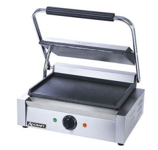 adcraft sg 811e f commercial flat panini sandwich grill time