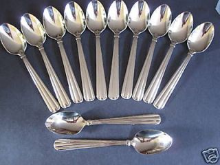12 UNITY TEASPOONS ONEIDA NEW 18/8 STAINLESS  US ONLY