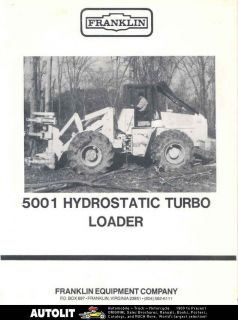 1980 franklin 5001 turbo logging loader brochure 