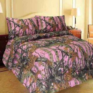   CAMO COMFORTER AND SHEET SET KING SIZE 7 PC BED IN BAG CAMOUFLAGE