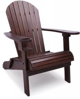   Basics Classic Adirondack Chair Outdoor Patio Garden Furniture New