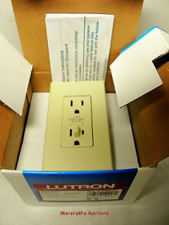 lutron ntr 15 hfdu iv 15 amp dimmable receptacle new