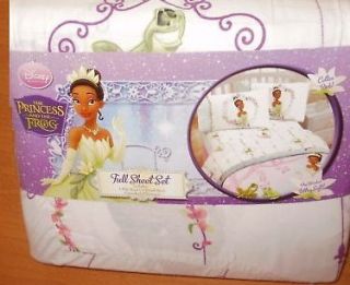 NEW Disney Princess & The Frog Tiana Twin Sheet Set 3pc Bedding Soft 