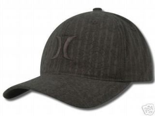 hurley one and only pinstripe paisley flex fit hat cap