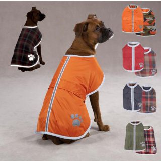   Warm Reversible Waterproof Reflective Pet Blanket Jacket Dog Rain Coat