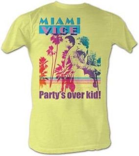 New Licensed Miami Vice Partys Over Kid Adult T Shirt S XXL