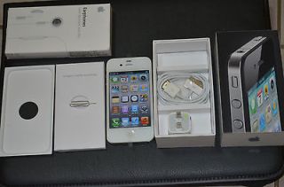 Apple iPhone 4  8GB GSM  white (Factory unlocked) works perfect iOS6 