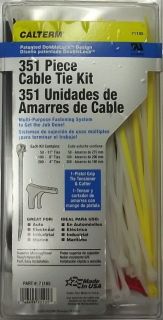calterm 71105 cable tie kit 351 piece with tensioner usa