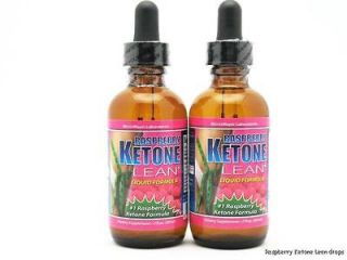 Raspberry Ketone Lean drops 2 Bottles Liquid Formula Diet Weight Loss 