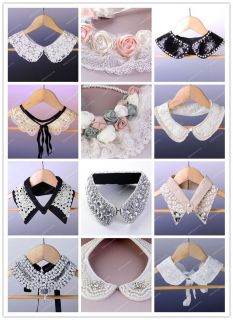   Faux Pearl Crystal Choker Collar Peter Detachable Wrap Necklace Hot