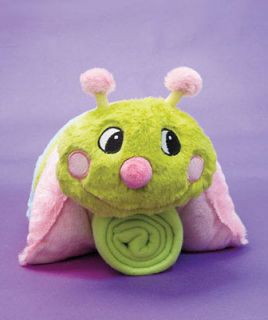 Caterpillar Pet Pillow w/ Bonus Throw Kid Toddler and Baby Cuddle up 